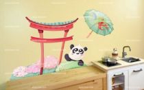 Stickers ombrelle oiseaux