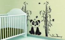 Stickers panda et bambous