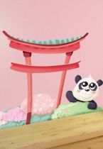 Stickers panda et torii