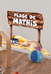 stickers plage enfant