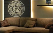 Le stickers papillon et �criture asiatique pour une d�coration ethnique et d�paysante