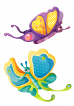 Stickers papillons enfant