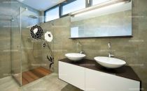 stickers fleur salle de bain