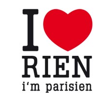 Stickers paristic i love rien