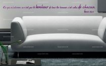 Stickers phrase sur le bonheur