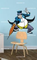 Stickers pingouin parapluie