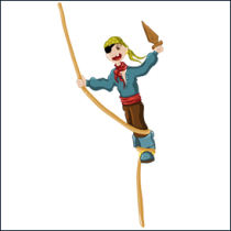 Le stickers pirate corde pour d�corer une chambre d\'enfant