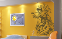 Le stickers pirate crochet pour d�corer une chambre d\'enfant