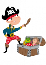 Stickers pirate et tr�sor