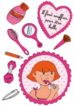 Stickers planche Belle.