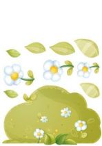 Stickers planche fleurie.