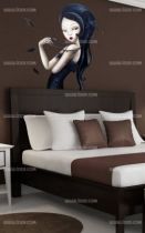 Stickers Plumes, perles et dentelle