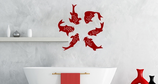 stickers muraux poissons