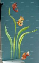 Stickers poissons rouges