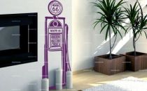 Stickers pompe � essence r�tro