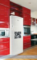 Stickers QR code geek porte