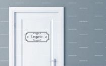 Stickers porte lingerie