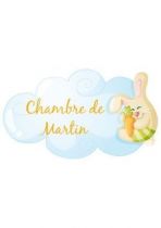 Stickers porte-nom lapinou.