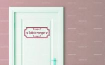 Stickers porte salle � manger