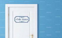 Stickers porte salle d\'eau