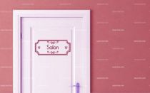 Stickers porte salon