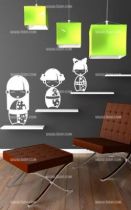 Stickers poup�es japonaises