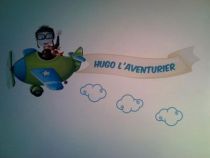 stickers prenom aviateur