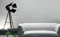 Stickers projecteur sur pied