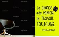 Stickers proverbe travail