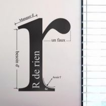 Stickers R de rien by HMC