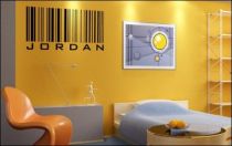 Le stickers r�f�rence code-barre personnalisable pour la d�co des petits