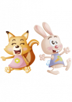 Stickers renarde et lapine