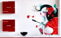 Stickers Ris�e fleurie