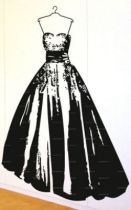 stickers robe de soir�e d'un vestiaire de star par iDzif.com