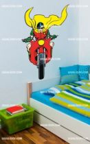 Stickers Robin pilote moto