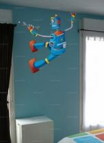 Stickers robot suspendu
