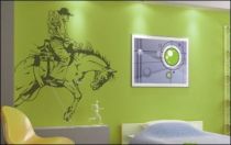 Le stickers rod�o am�rique pour d�corer une chambre d\'enfant