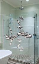 Stickers salle de bain n�nuphar