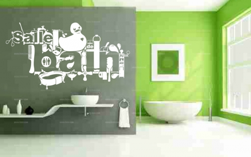 Stickers salle de bain pour d�corer et apporter une touche design � la salle d'eau