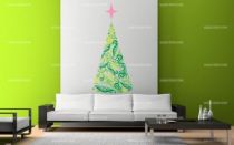 stickers sapin vert