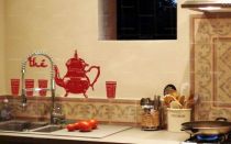 stickers service � th� du maghreb pour cr�er une d�co orientale. Stickers en vente sur iDzif.com