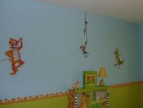 Sticker singe suspendu de la jungle en vente sur idzif.com pour d�corer la chambre.