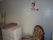 stickers sorciere nuage