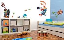 stickers super heros lapin