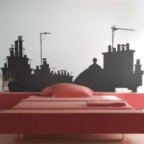 Stickers Sur les toits vue A