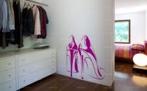 Stickers talons hauts pour d�coration d\'int�rieur.