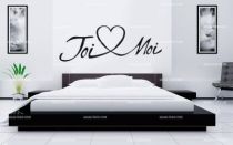 Stickers t�te de lit toi et moi