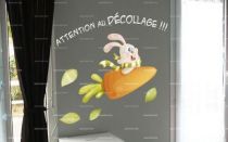 stickers attention au decollage