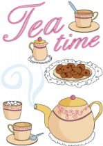 Stickers the tea time