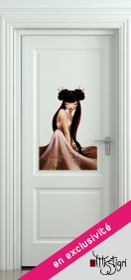 stickers lampions rouge